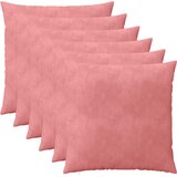  Presvlaka za jastuk 6 pcs HEERLEN Ružičasta 55 x 55 cm Baršun | shoptok.hr