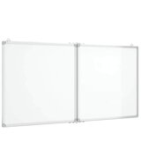  Magnetna bijela ploča sklopiva 120 x 60 x 1,7 cm aluminijska | shoptok.hr