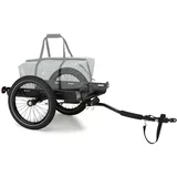 Klarfit Companion Travel, prikolica, 40 kg, kolesarska prikolica, črna / les