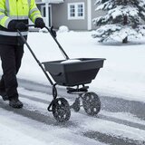  Ročni posipalec soli PVC in jeklo 80x46x75 cm 15 L - - Bela - 6.4 - 2025--TOPSELLER | Shoptok.si