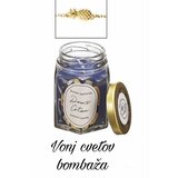  Dišeča sveča v kozarcu z zapestnico presenečenja - Modra | Shoptok.si