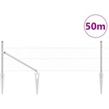  Heksagonalna ograda s stubom 50 x 0,4 m Pocinčani čelik Srebrna | shoptok.hr