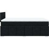 vidaXL Krevet box spring s madracem crni 120 x 190 cm od tkanine | shoptok.hr