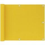 vidaXL Balkonski zastor žuti 75 x 600 cm HDPE Cijene