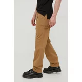 Superdry Pamučne hlače za muškarce, boja: smeđa, ravni kroj