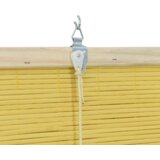 vidaXL Zavjese i sjenila sa zavjesama Žuta 120 x 160 cm bambus | shoptok.hr