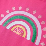  Dječja majica tamnoružičasta 128 | shoptok.hr