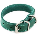 Heim ovratnica z okrasnimi šivi, petrolna - obseg vratu 22 - 28 cm, širina 20 mm Cijene