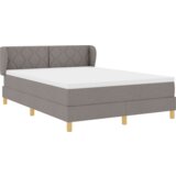 Box Spring Krevet s Madracem - Taupe 140x200 cm Tkanina | shoptok.hr