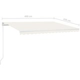  Tenda na ručno uvlačenje 400 x 350 cm krem | shoptok.hr