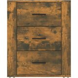  Noćni ormarić dimljenog hrasta 50x36x60cm od konstruiranog drva | shoptok.hr