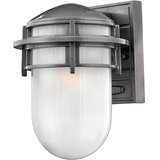 Elstead Lighting Elstead Reef 1 majhna zunanja stenska svetilka iz hematita IP44, E27, (22100080) | Shoptok.si