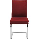 Novel NIHAJNI STOL, kovina, tekstil barve kroma, bordo | Shoptok.si