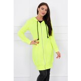 Kesi Dress with hood and hood yellow neon color | Shoptok.si