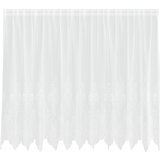  Čipkasta zavjesa sa zavjesama Bijelo 180 x 300 cm Poliester | shoptok.hr