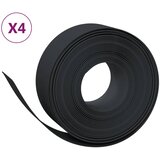  Vrtne ivice 4 kom crne 10 m 20 cm od polietilena | shoptok.hr