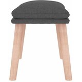  Tabure tamnosivi 45 x 29 5 x 35 cm od tkanine - Tamno siva 1 Svjetlosmeđa | shoptok.hr