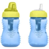 Baboo Cup with Silicone Spout skodelica s slamico Blue, 6m+ 260 ml | Shoptok.si