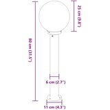  Stupić za zidne svjetiljke 3 kom 80 cm crne IP44 | Eponuda.ba