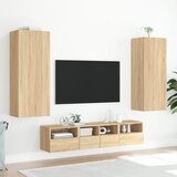  Zidni TV ormarić boja hrasta 40,5x30x102 cm konstruirano drvo Smeđa | Shoptok.si