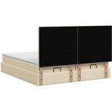  Krevet od pjene s madracem i LED-om Krem 180 x 200 cm Tkanina | shoptok.hr