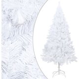vidaXL Umetna novoletna jelka z debelimi vejami bela 210 cm PVC | Shoptok.si