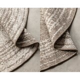 Elle Decoration Rjava/kremno bela okrogla zunanja preproga ø 140 cm Gemini – | Shoptok.si