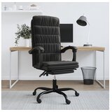  Uredski naslonjač crni baršunasti | shoptok.hr