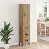  Highboard Umjetnički hrast 34,5 x 34 x 180 cm Konstruirano drvo Slike
