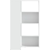  Kutni regal za knjige s 4 razine bijeli 85 x 85 x 140 cm drveni | Eponuda.ba