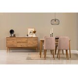 Hanah home vina 01 0900 atlantic pine stone (produžni trpezarijski sto, stolice i konzola (6 komada)) Cene