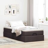 vidaXL otomanski okvir kreveta s madraca tamnosmeđi 80x200cm tkanine | shoptok.hr