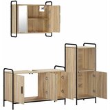  Set ormarića za kupaonicu 3 kom. Hrast sonoma 40 x 36 x 99,5 cm Slike