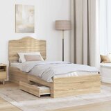  Konstrukcija postelje Sonoma hrast 90 x 190 cm Konstruiran les, (5000102481) | Shoptok.si