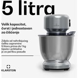 Klarstein Bella Evo kuhinjski robot | planetarni sustav miješanja | 3 nastavka za miksanje | 1500 W | 5 L | shoptok.hr