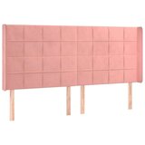  Box spring s madracem LED ružičasti 160x200cm baršunasti | shoptok.hr
