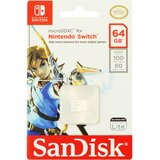 Sandisk microSDXC za Nintendo Switch 64GB, do 100MB/s branje, 60MB/s pisanje, U3, C10, A1, UHS-1 SDSQXAT-064G-GNCZN | Shoptok.si