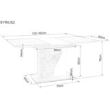 Molarem Home stol SYRIUSZ - laminirana ploča | shoptok.hr