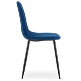  PADVA stolica - tamnoplavi baršun / crne noge x 3 | shoptok.hr