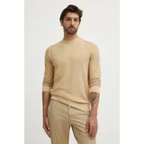 PepeJeans Bombažen pulover CRAIG bež barva, PM702441