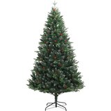  Umjetno božićno drvce sa šarkama i crvenim bobicama 180 cm | shoptok.hr