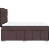 vidaXL Box spring postelja z vzmetnico temno rjava 160x200 cm blago, (21307248) | Shoptok.si