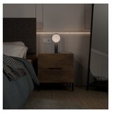 Hanah home noćni ormarić Kmd-1720-Oo-1, 55x59x44 cm, Orah | Eponuda.ba