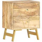  Noćni ormarić od masivnog drva manga 40 x 30 x 50 cm | shoptok.hr