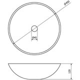 Sapho Kremno bel kamnit okrogel umivalnik ø 40 cm Blok 1 – | Shoptok.si