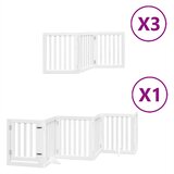  Vrata za pse s vratašcima 15 panela sklopiva 750 cm drvo topole Bijela 50 x 60 x 2 cm | Shoptok.si
