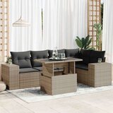 vidaXL 6-dijelni set vrtnih sofa od poliratana s jastucima sivi | shoptok.hr