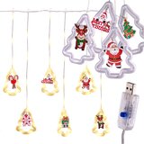  Božićne LED zavjese za božićno drvce 3m - 10 USB žarulja | shoptok.hr