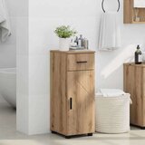 vidaXL Kopalniška omarica s predalom artisan hrast 30 x 35 x 80 cm | Shoptok.si