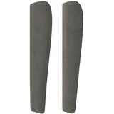  Uzglavlje s ušima tamnosivo 163x23x118/128 cm baršunasto | shoptok.hr